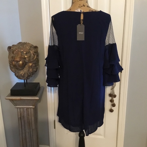 Little Navy Blue Dress - Picture 4 of 4